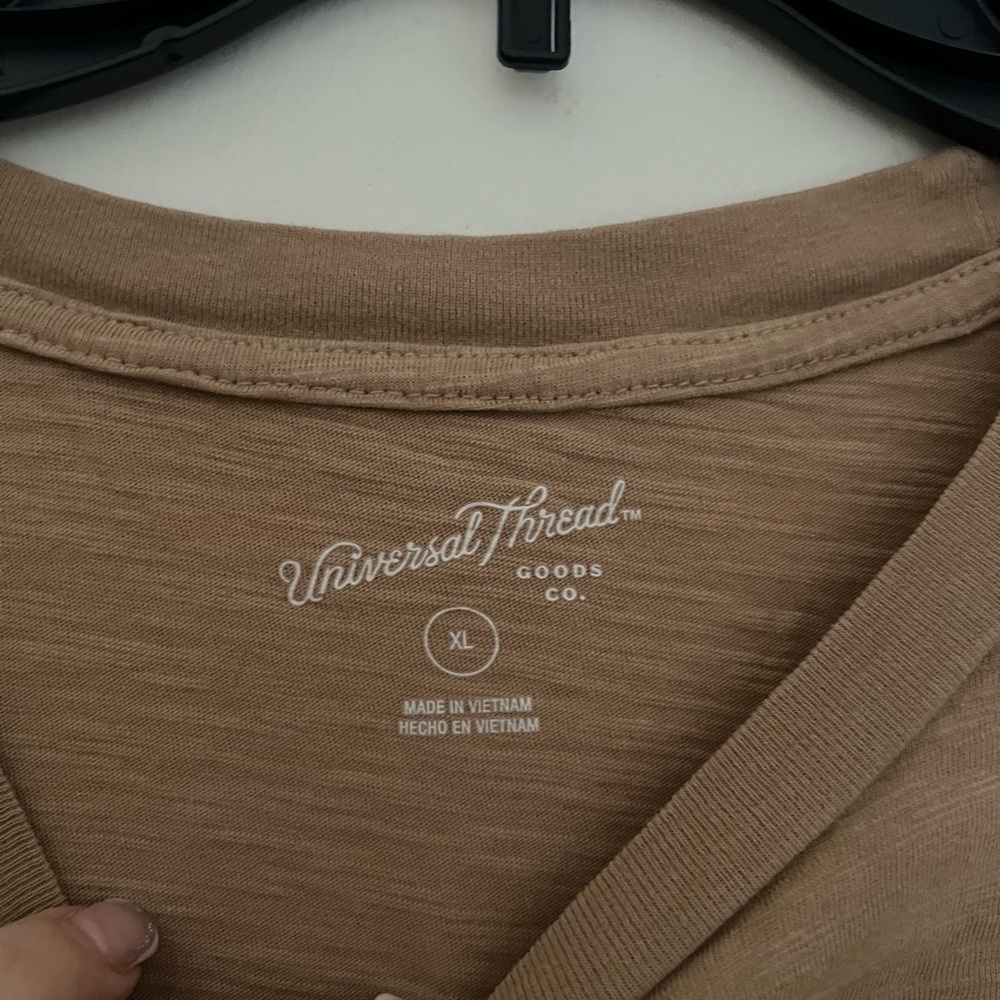 Tan Cinched Crop Top - Picture 2 of 2